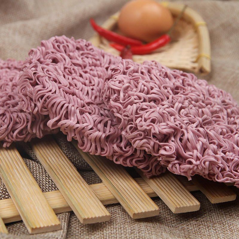 非油炸蔬菜面紫薯面火锅面菠菜面胡萝卜面荞麦面麻辣汤大碗面条