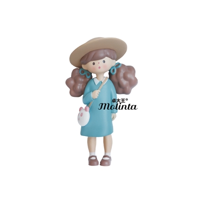 正品阿卓公仔品卓大王molinta郊游玩具爆米花妹妹潮玩盲盒