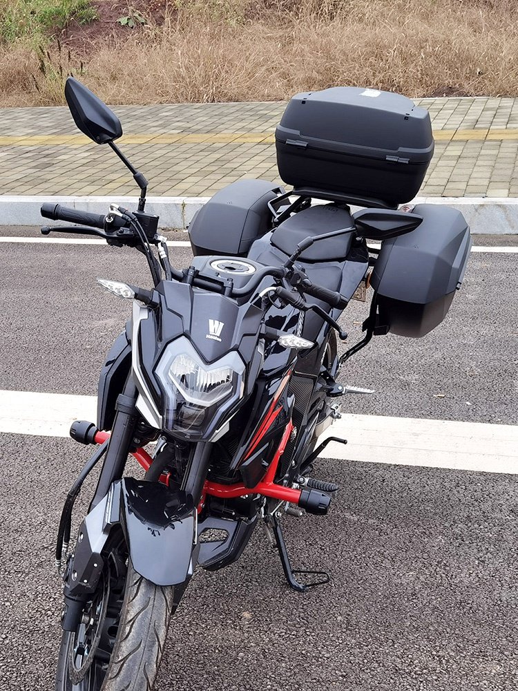 适用于豪爵dr160边箱dr150三箱摩托车改装后备箱尾箱摩托车尾翼