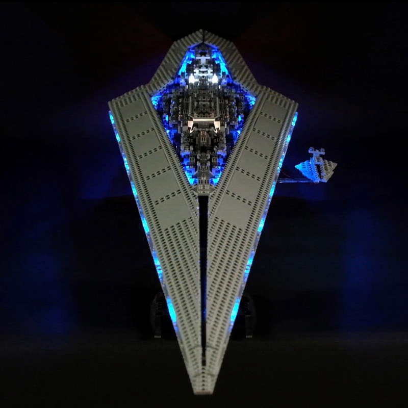 lyb适用乐高10221星际驱逐舰帝国星舰星球大战led动漫电子