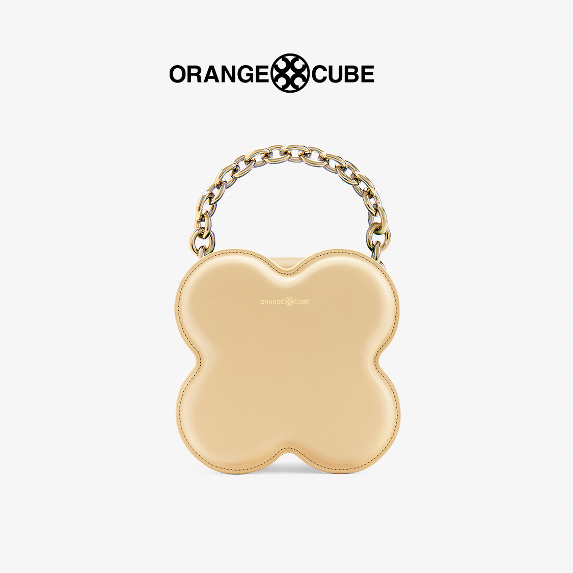 [新品]orangecube四叶中号女轻奢时尚单肩斜垮手提包2022夏款