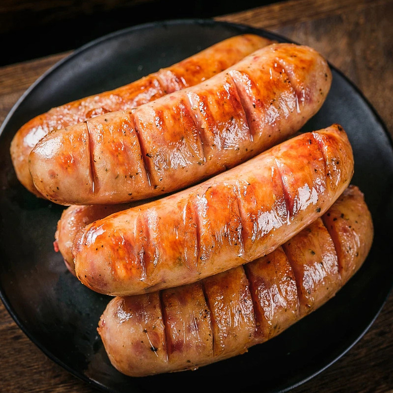 正宗火山石纯肉烤肠1斤10根