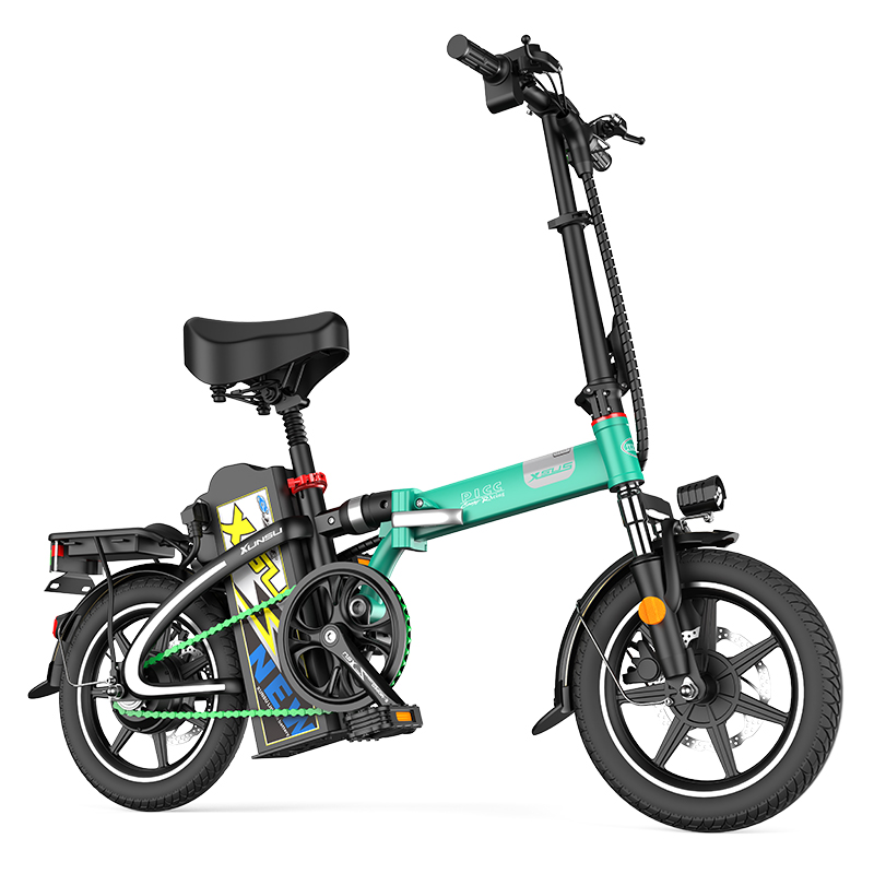 迅速14寸代驾专用铝合金折叠电动车迷你小型超轻电动自行车