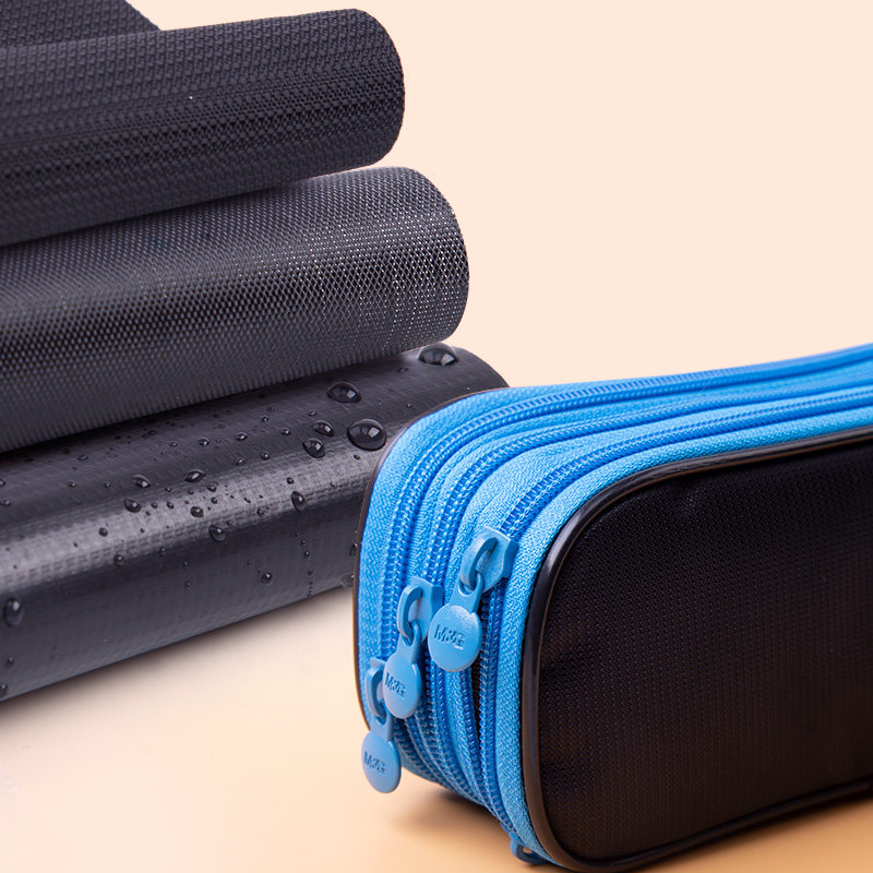 文艺男网红ins儿童初中大学生多功能铅笔盒文具盒收纳帆布三层笔袋潮