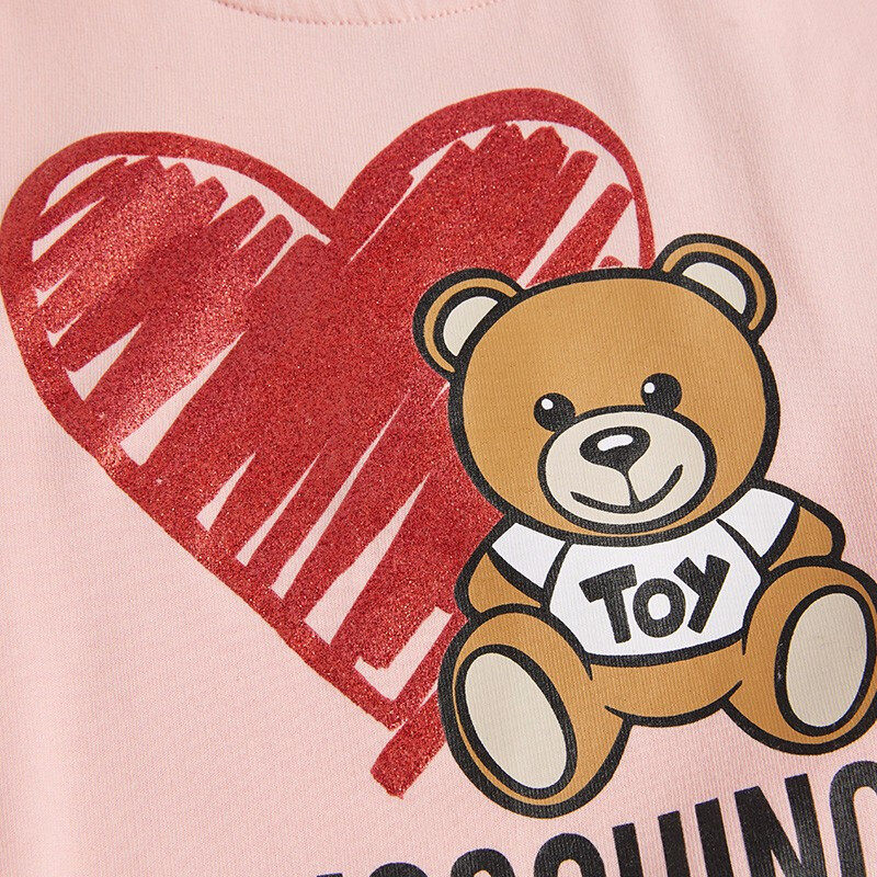 moschino/莫斯奇诺童装卫衣 爱心小熊印花图案长袖hdf026 lda16