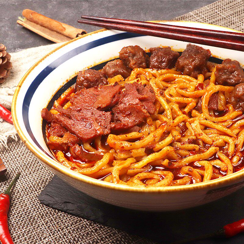 老邓临汾特产山西面食食用美食五份袋装牛肉面条