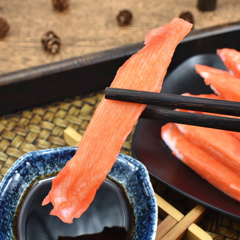 大连味道金渤松叶蟹柳日式蟹味棒即食蟹足棒蟹棒