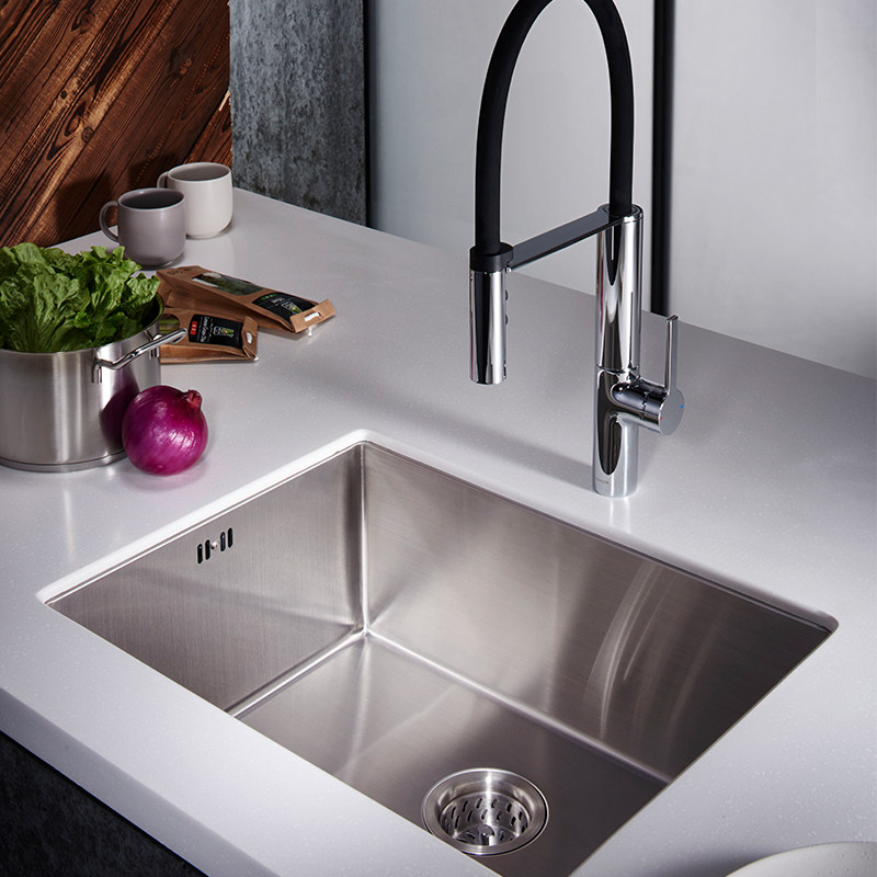 水槽科勒大单不锈钢台下加厚手工厨房家用洗菜水槽套餐