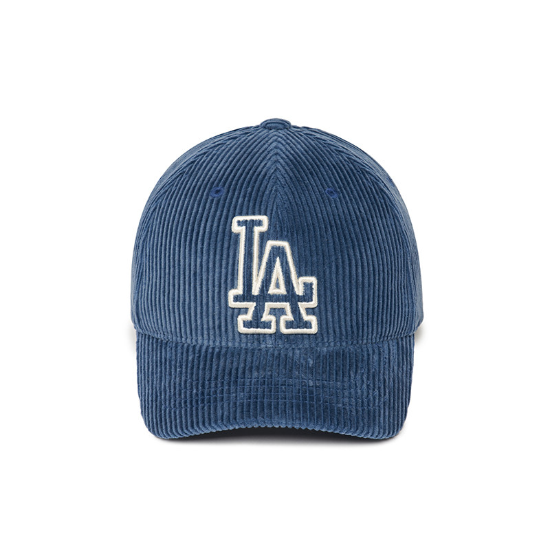 mlb儿童官方男女女童经典队标灯芯绒棒球帽复古帽子