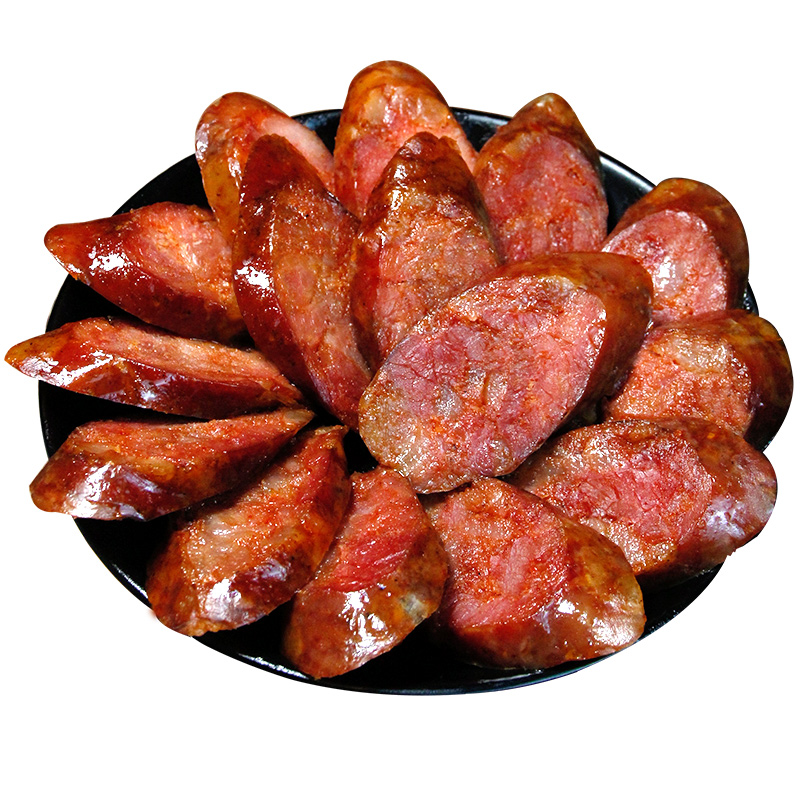 农家自制川味纯肉烟熏腊肠500g 一味川夫食品香肠/腊肠