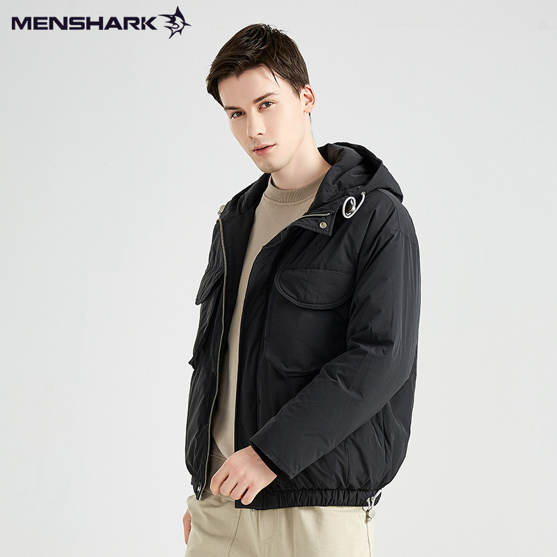 menshark迈鲨克2020冬季新款加厚保暖休闲泼水羽绒服羽绒服