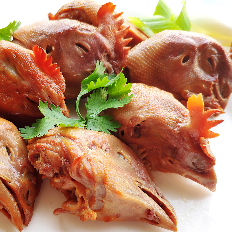 鸡头烤鸡烧烤诸城烧肉烧即卤肉熟食250g休闲其它