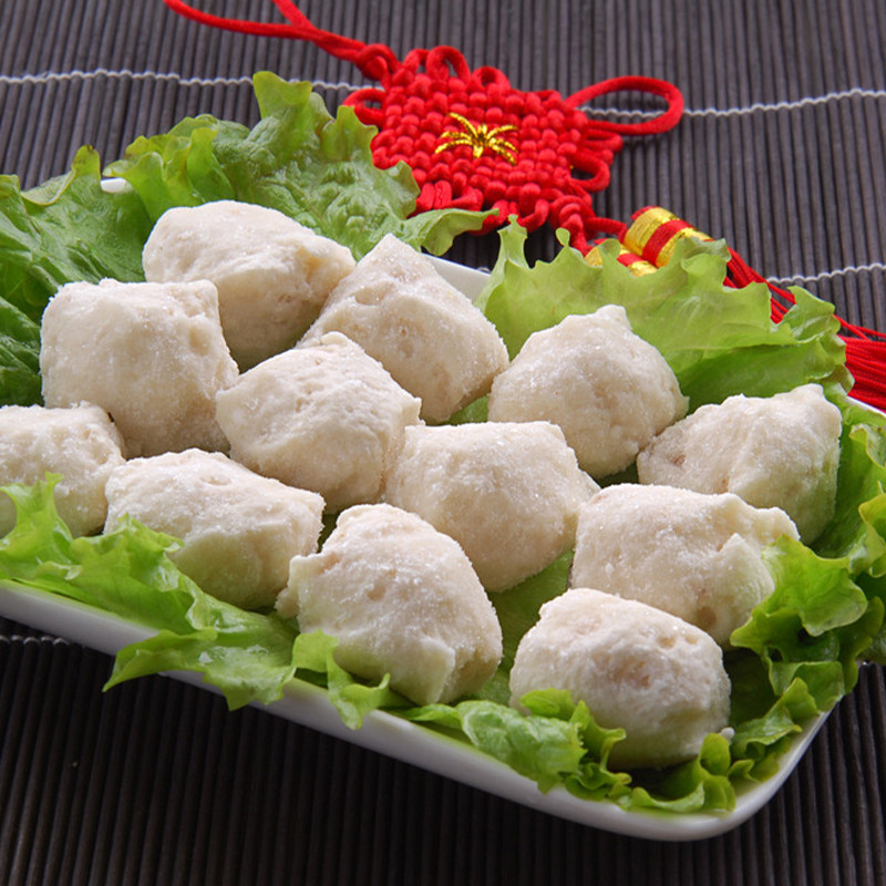 墨鱼鸿津风味5斤手工鱼丸麻辣烫关东火锅半成品墨鱼丸
