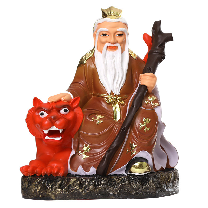 山神神像居家家保平安摆件寺庙佛堂家用树脂装饰摆件