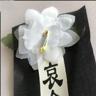 殡仪馆丧事纪念吊丧追悼白事哀悼白花胸花白花花骨灰盒