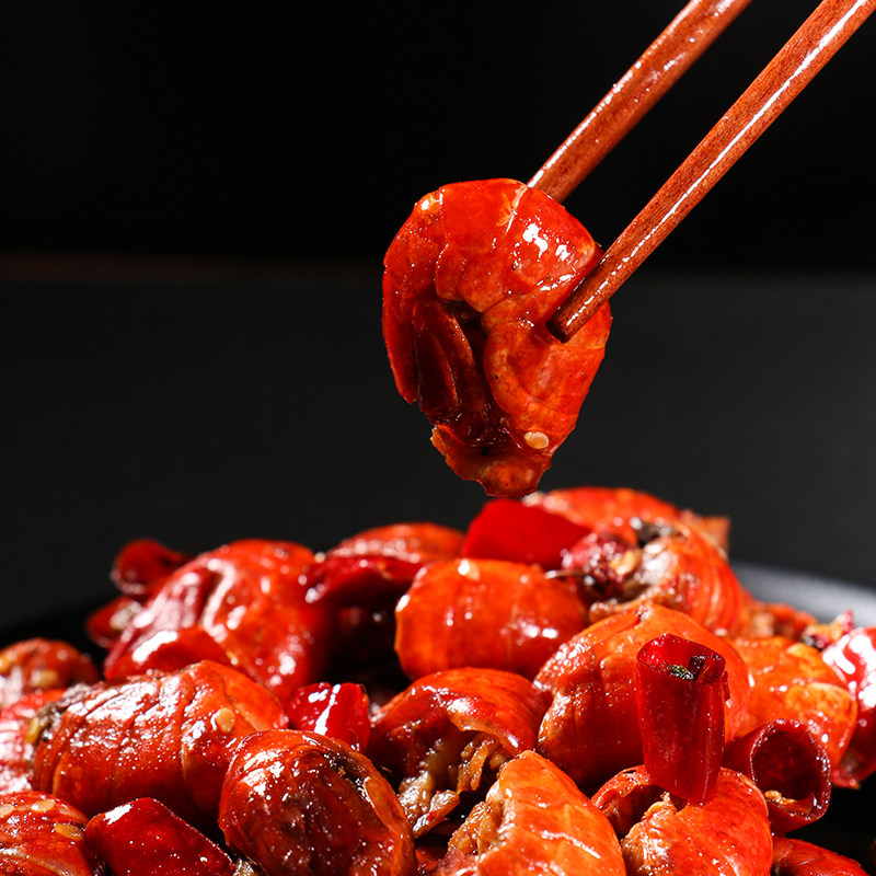 向小卤麻辣小龙虾尾袋装即食熟食香辣虾球 四川特产网红零食小吃