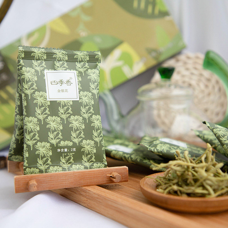 花茶金银金银花四季袋装去火降火下火凉茶解毒代用