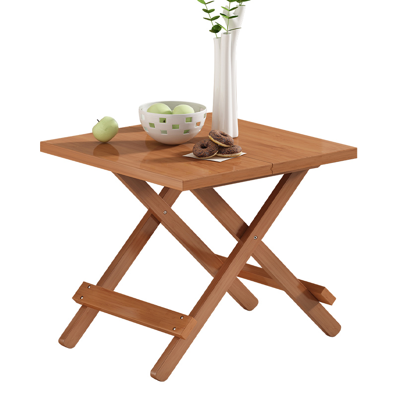 折叠家用户外便携式吃饭小户户型简易楠竹餐桌折叠桌