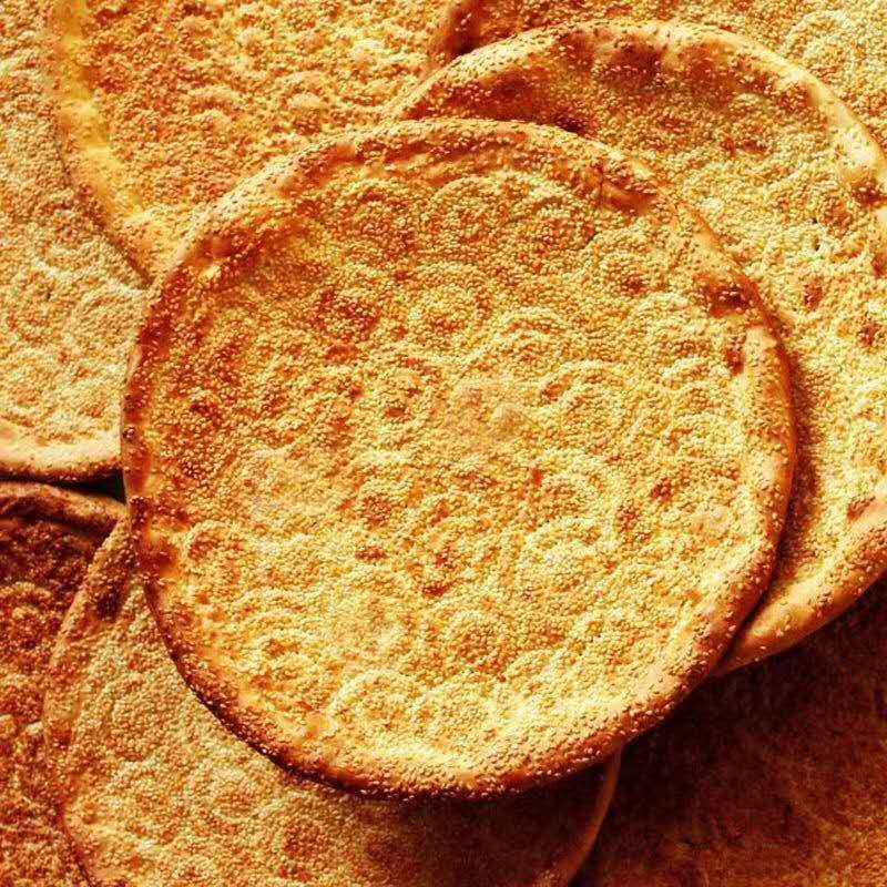 新疆饼烤小吃糕点手工制作大馕饼300g6个芝麻西式糕点