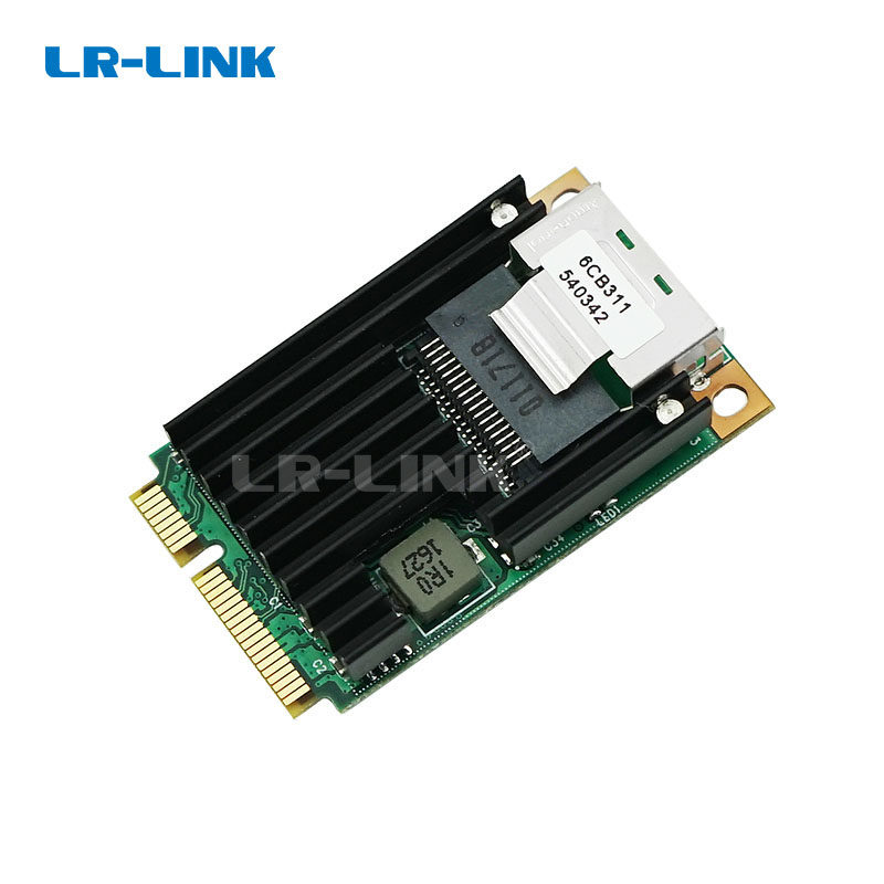 lrlink联瑞原厂原装minipcie双光口千兆网卡英特尔网卡