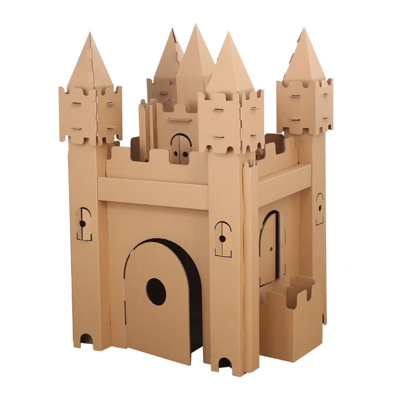 嘻嘻大型纸箱城堡儿童游戏秘密基地帐篷儿童帐篷
