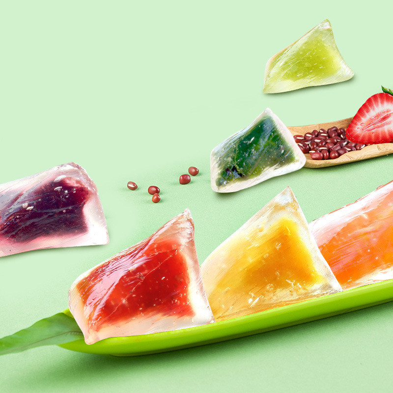 水晶粽子真空真空包包装透明即食网红零食紫薯粽子