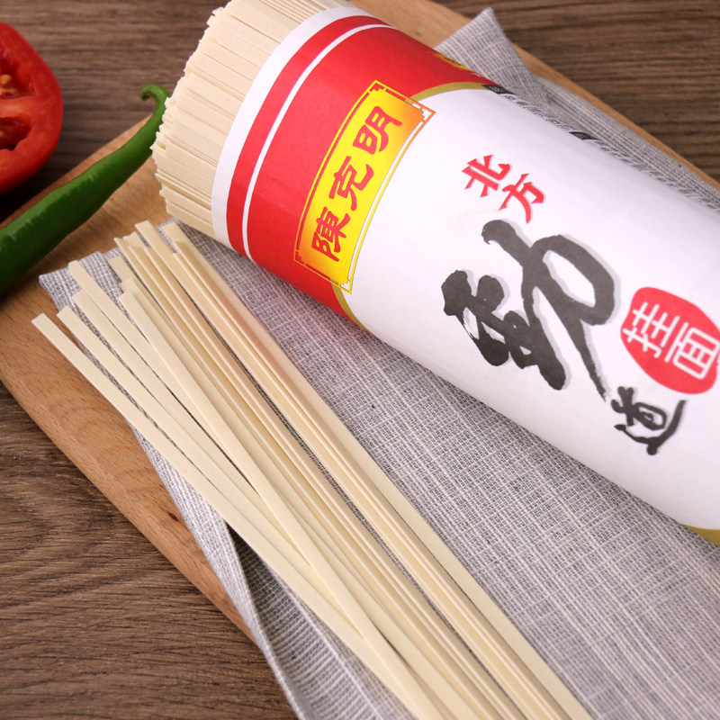 陈克明北方劲道800g3筒面宽扁面速食整箱爽滑面条