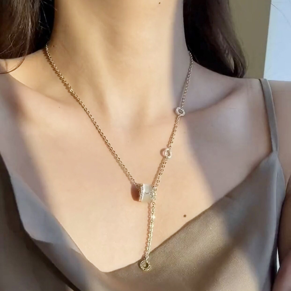 高端不掉掉色韩国网红个性轻奢小众小蛮腰项链项链