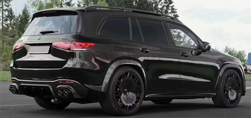 2022新款奔驰gls63改装装小包围碳纤维巴博斯前唇汽车包围