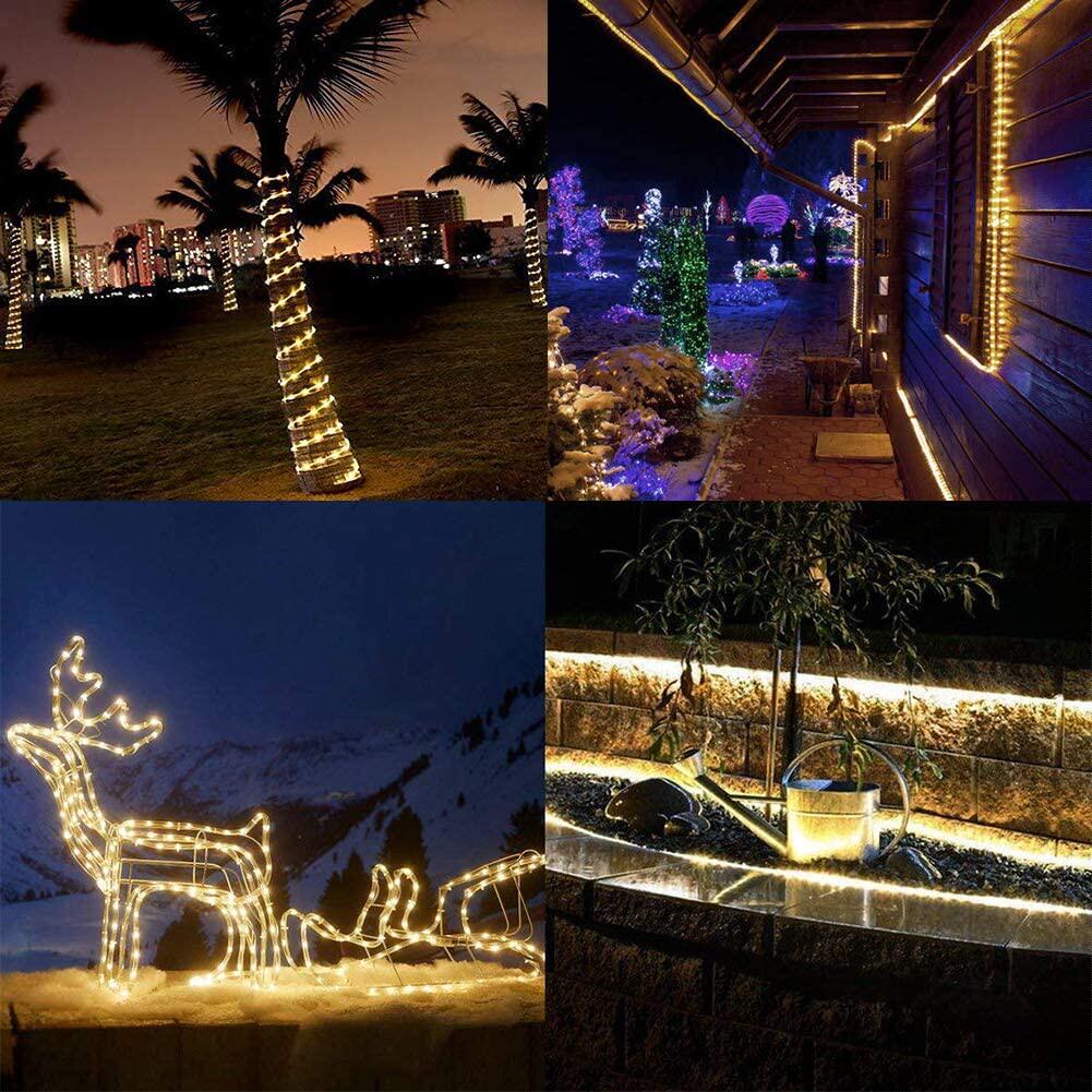 太阳能彩灯闪灯串灯软管管子led灯带变色户外装饰灯