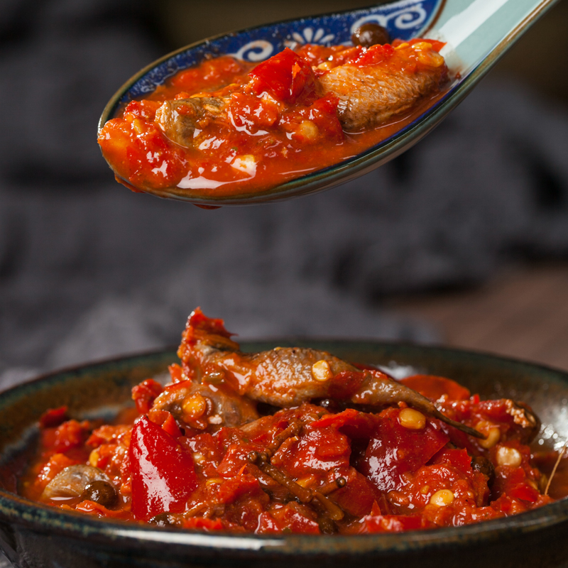 贵州特产雷山鱼酱苗家酸辣子鱼籽酱料红酸汤鱼子酱火锅调料500g