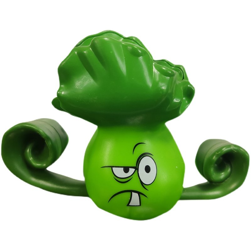 正版植物大战僵尸玩具大号发光菜问可动动手巨人公仔仿真