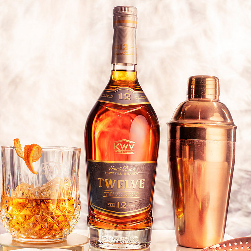 kwv进口烈酒brandy12年白兰地洋酒南非原装iwsc金奖