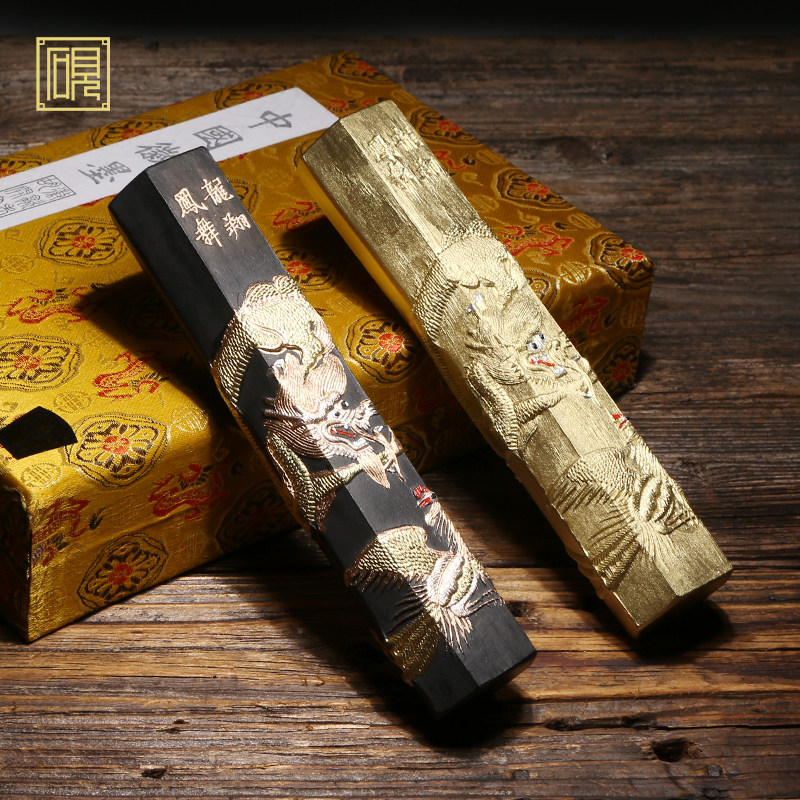 非遗徽墨送礼书法制墨歙县黄山原产地套装礼盒文房四宝