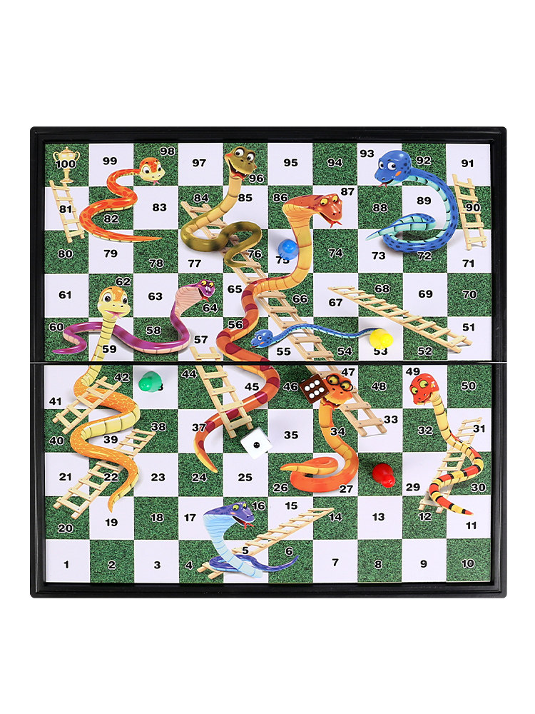 蛇梯大全多功能儿童桌面游戏飞行蛇形跳棋亲子飞行棋