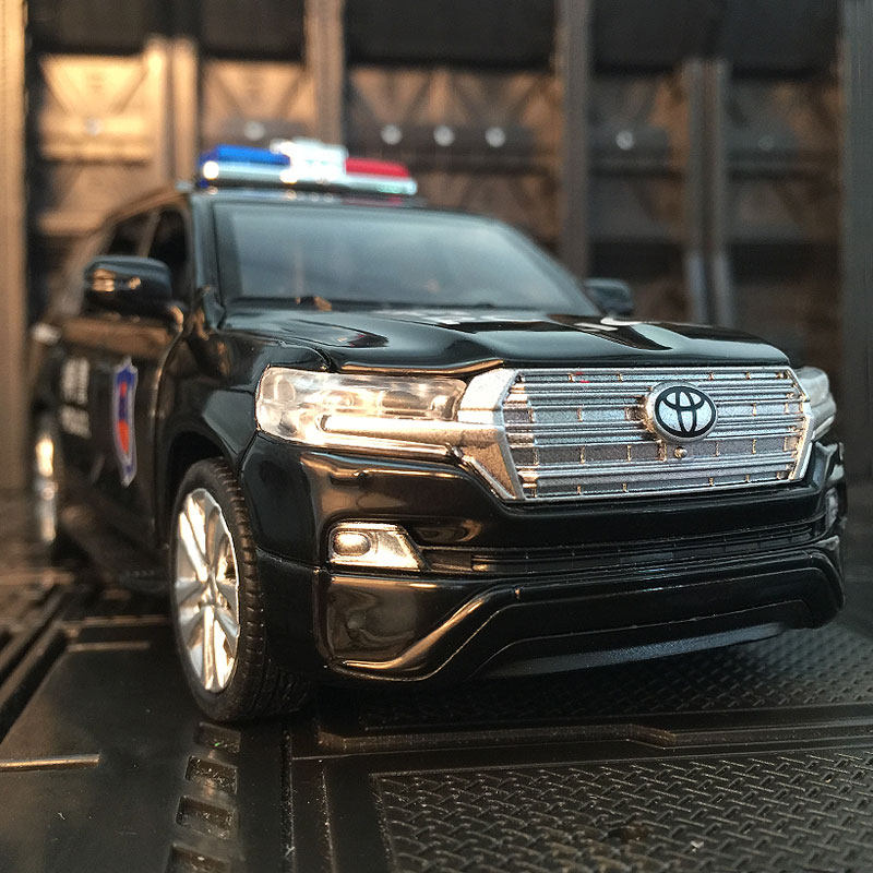 1:32仿真酷路泽特警合金车模suv金属汽车模型车玩具男生礼物男孩