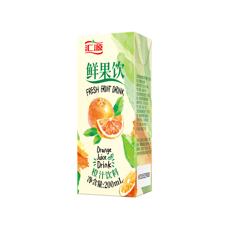 汇源鲜果饮料200mlx12蜜桃甜橙果味