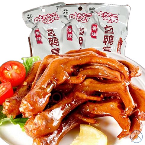 味芝元香辣鸭掌28g40包之源鸭爪鸭脚肉类吃货鸭肉零食