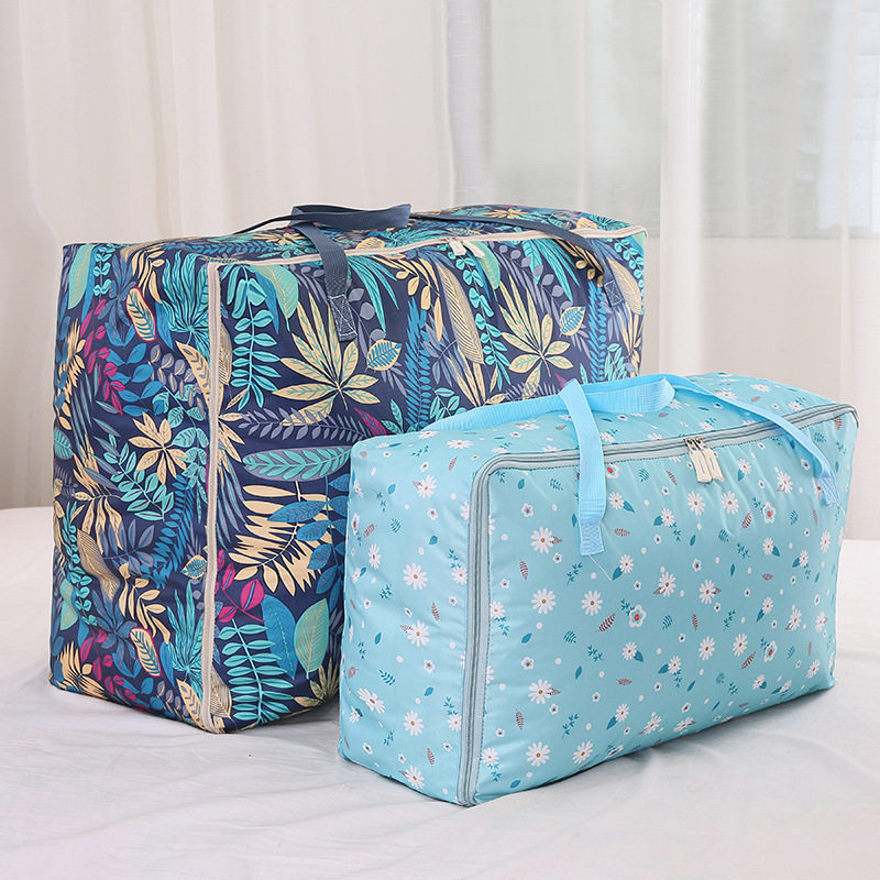 行李搬家收纳印花棉被包防水防水布袋牛津布包大被子防尘袋