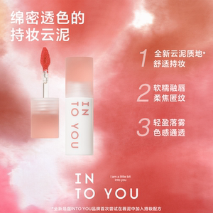 INTO YOU云感唇泥 冷感唇泥雾面丝绒不易沾杯唇釉口红