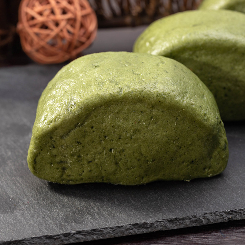 馒头赵伯伯艾草早餐麦糕刀粗粮麦糕大塘象山宁波中式糕点