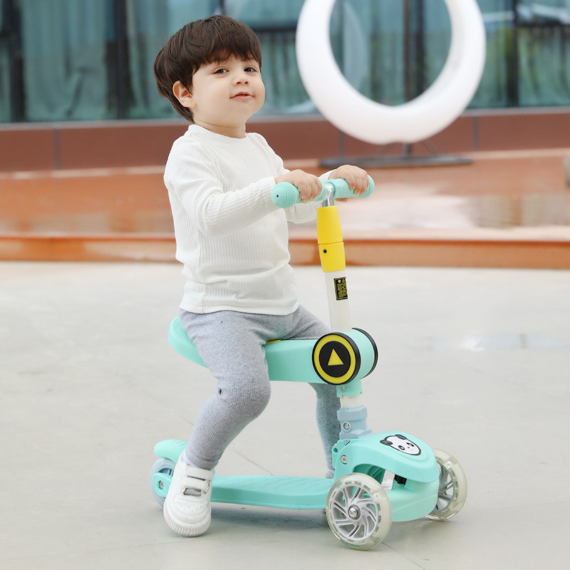 儿童滑板车136岁宝宝踏板12岁小孩单脚滑滑车可骑滑板车