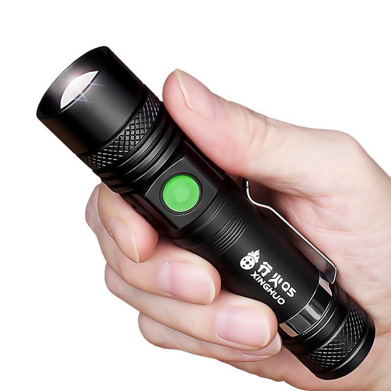 行火usb手灯家用手电筒强光充电户外手电筒