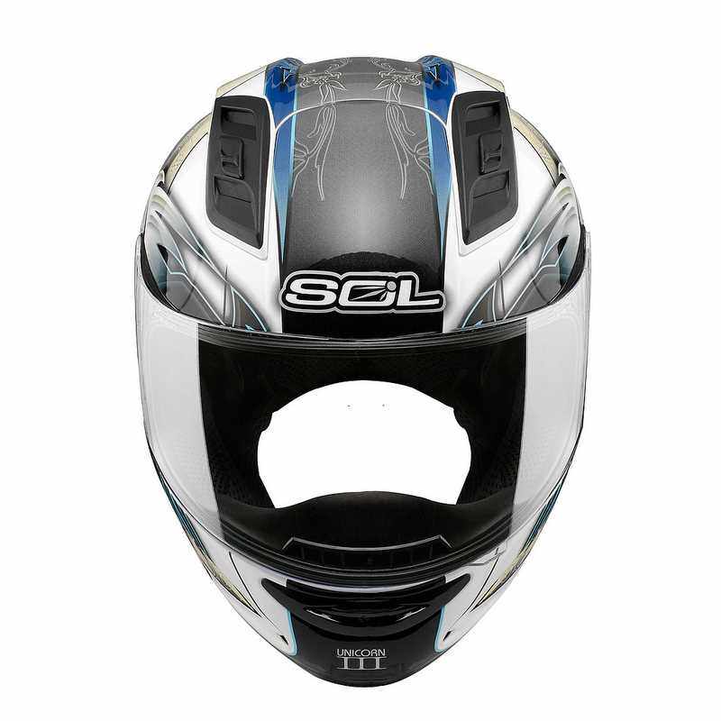 进口sol机车全盔摩托车街车头盔赛车跑盔68s三代独角高档台湾原装