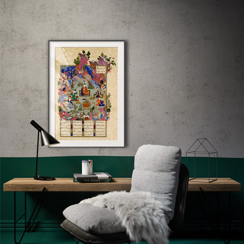 大都会艺术博物馆名画挂画萨达民族客厅装饰画现代简约现代装饰画