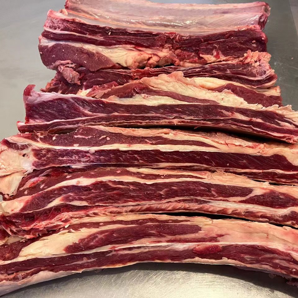 黄膘牛排内蒙古新鲜顺丰空运包邮四肋牛排骨原切草原黄牛肉牛仔骨