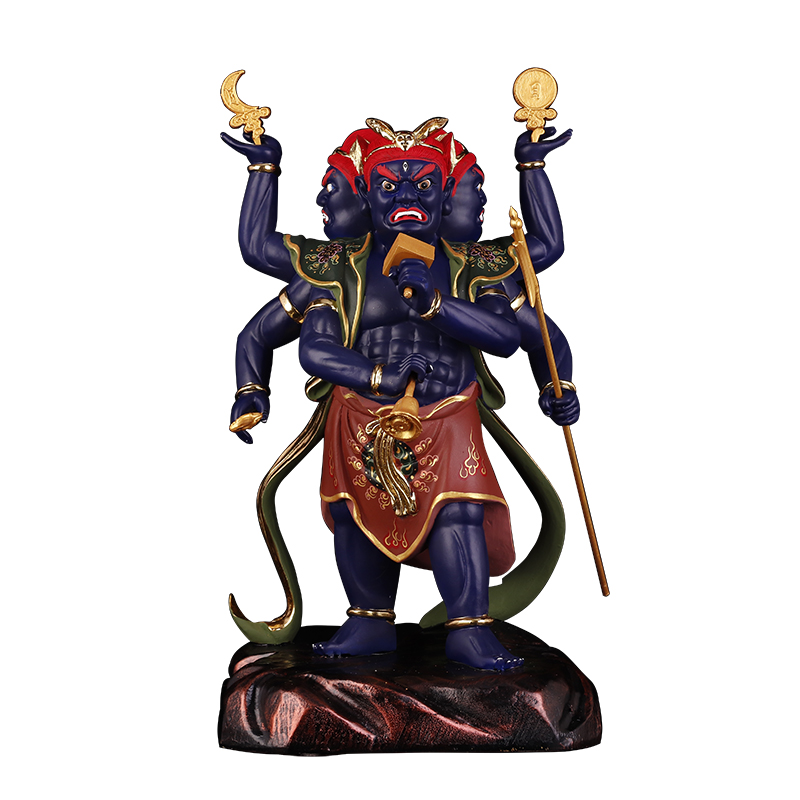 殷元帅神像太岁统领地司太岁殷郊殷大天君居家供奉摆件道教