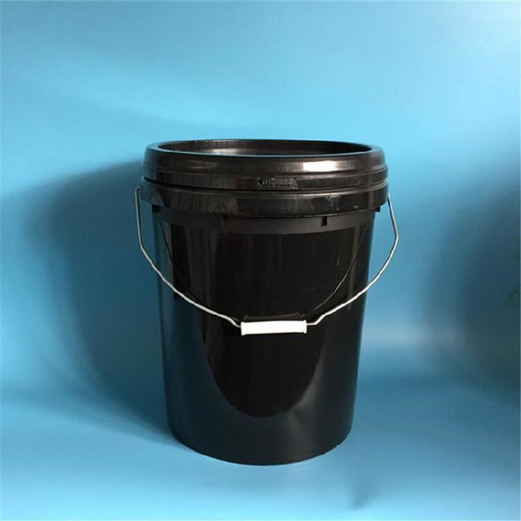 塑料桶透明带盖圆形密封蜂蜜桶定制黑色酱料水桶工业手提水捅分装