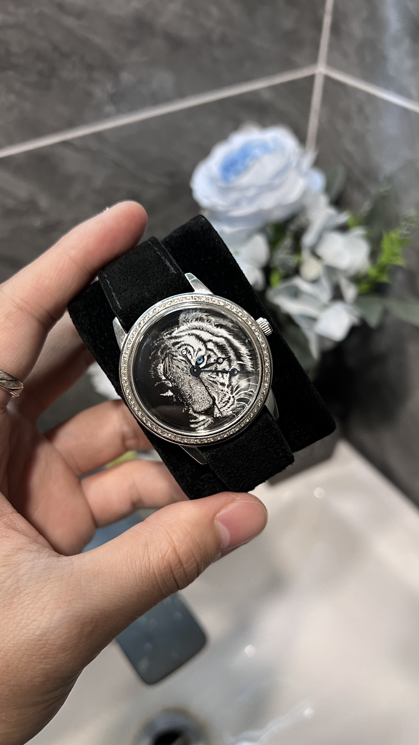 全新新大明火微绘珐琅腕表搭载eta2892机芯高端国产腕表