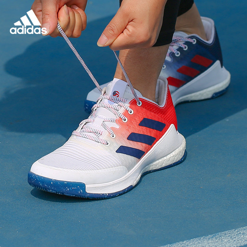 球鞋正品adidas阿迪达斯排球男女国家队同款boost中底排球鞋